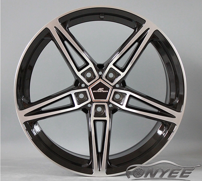 картинка Новые диски AC schnitzer AC1 R19 5X114,3 ET35 J8,5 черный глянец + серебро магазин  StreetTuning 