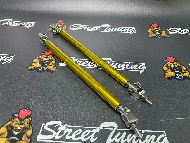 картинка Крепеж губы бампера 150 мм, универсальный, золотой, 2шт магазин  StreetTuning 