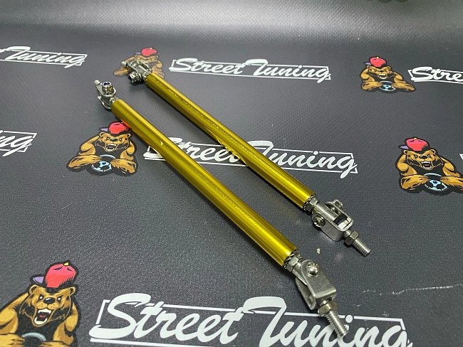 картинка Крепеж губы бампера 150 мм, универсальный, золотой, 2шт магазин  StreetTuning 