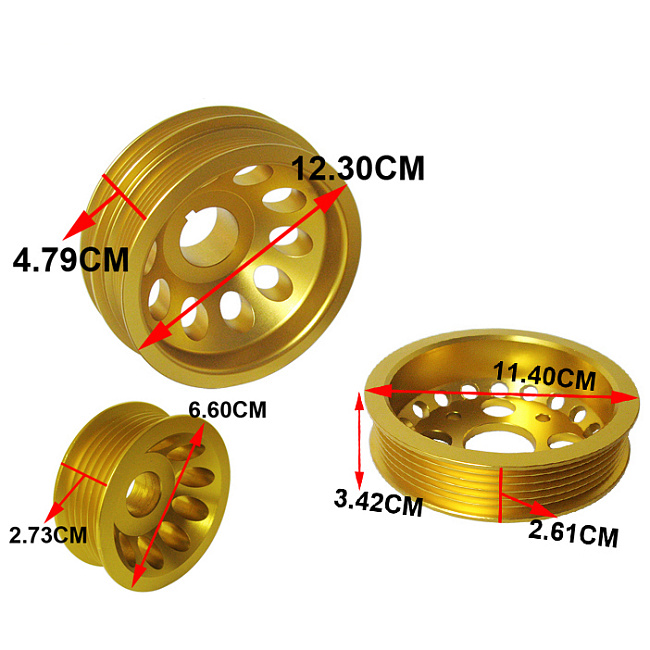 картинка Облегченные шкивы для Nissan, Infiniti,  золотой магазин  StreetTuning 