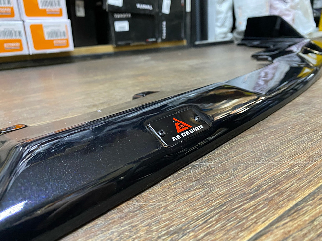 картинка Сплиттер (губа) на передний бампер для BMW G20 330i LCI, черный глянец магазин  StreetTuning 