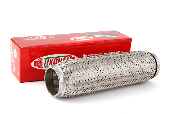 картинка Гофра глушителя Tixona (сталь 304 трехслойная) 55*280 магазин  StreetTuning 