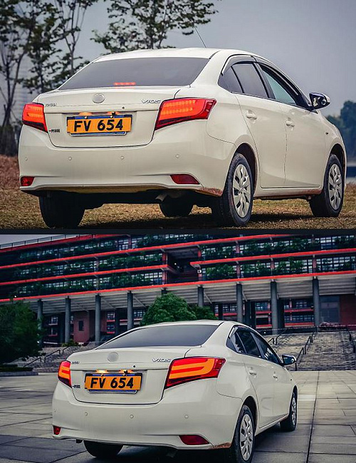 картинка Задние светодиодные фонари для TOYOTA VIOS 2013-2016 магазин  StreetTuning 