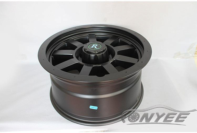 картинка Новые диски R wheels R17 5х127 ET-16 J9 черный мат магазин  StreetTuning 