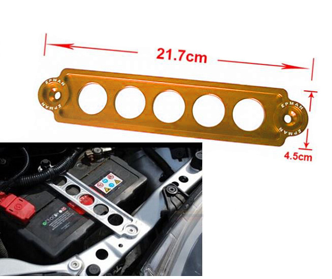 картинка Крепеж для аккумулятора Epman, золотой L-215 мм магазин  StreetTuning 