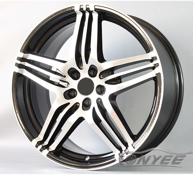картинка Новые диски Royal wheels R19 5X100 ET30 J8,5 серебро + черный глянец магазин  StreetTuning 