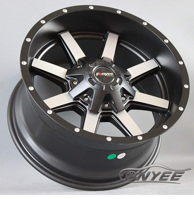 картинка Новые диски DFD 408 R17 5x114,3 ET-10 J9 черный + серебро магазин  StreetTuning 