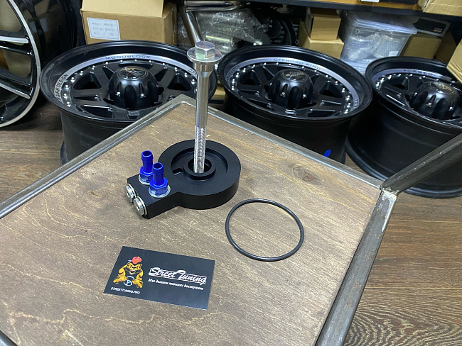 картинка Адаптер-проставка под круглый теплообменник АКПП Aisin 09G Jatco JF506 магазин  StreetTuning 