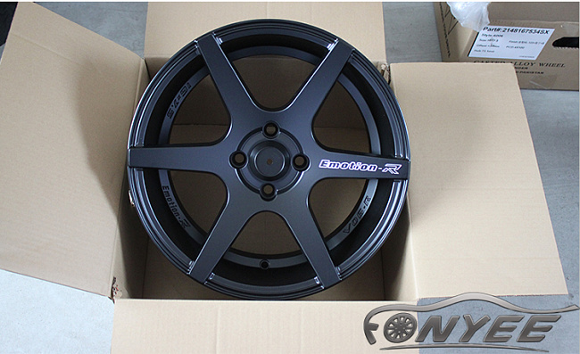 картинка Новые диски SHOGUN EMOTION R V06-R R16 4X100 ET30 J7,5 черный мат + серебро магазин  StreetTuning 