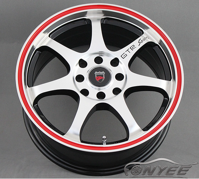 картинка Новые диски Varelox R15 J6,5 ET35 4x100/4x114,3 черный  + серебро магазин  StreetTuning 