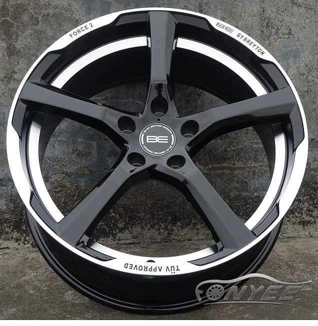 картинка Новые диски BE Breyton R18 5x112 ET35 J8 черные магазин  StreetTuning 