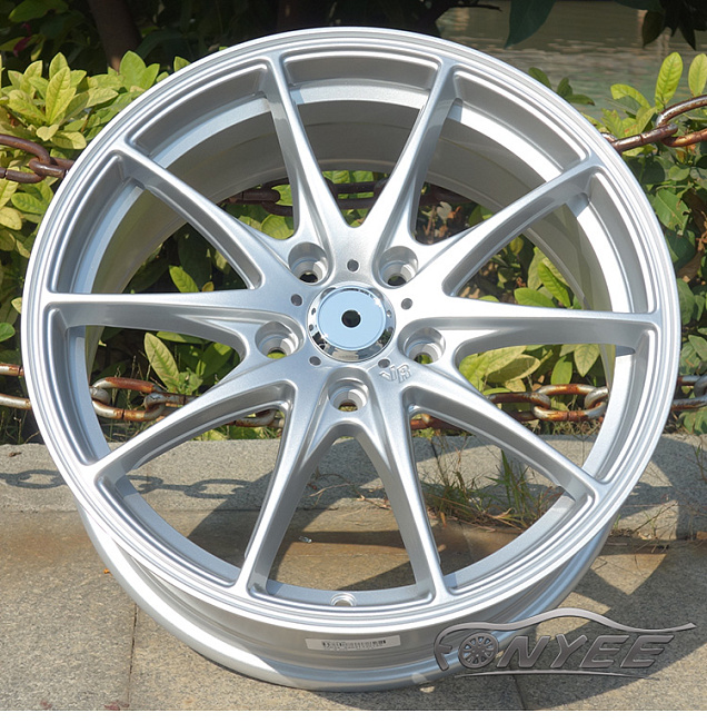картинка Новые диски Rays G25 R18 5X112 ET38 J8 серебро магазин  StreetTuning 