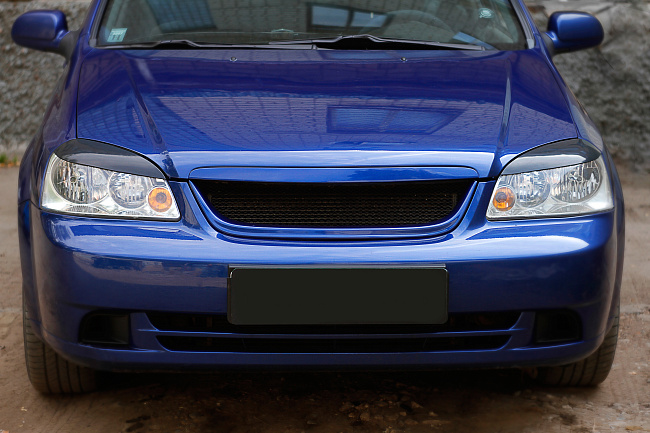 картинка Сhevrolet Lacetti(седан) 2004—2013 Накладки на передние фары (реснички) компл.-2 шт. магазин  StreetTuning 