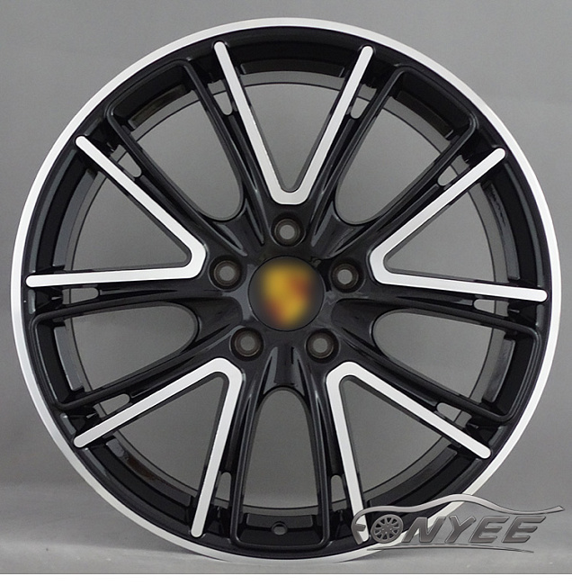 картинка Новые диски Porsche Exclusive Design Black R20 5X112 ET19 J9 черный глянец + серебро магазин  StreetTuning 
