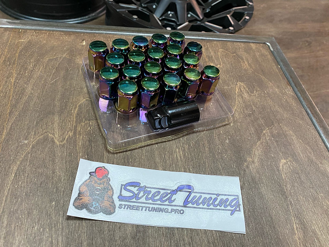 картинка Комплект гаек Starleks M14x1.5 высота 35 мм, неохром - 20 шт магазин  StreetTuning 