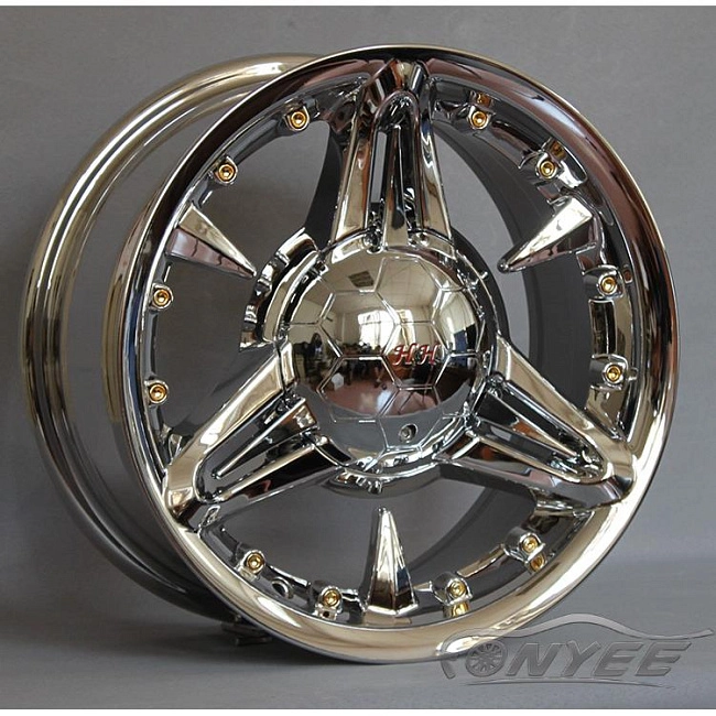 картинка Эксклюзивные диски HH R14 ET25 4x100/114,3 J6,5 хром магазин  StreetTuning 
