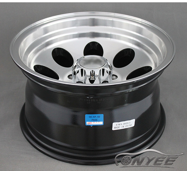 картинка Новые диски GT wheels style 2 R15 5x114,3 ET-20 J8 серебро + черный магазин  StreetTuning 