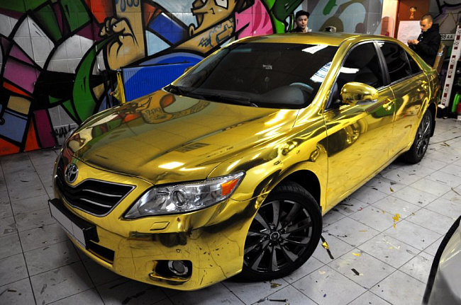 картинка Золото хром Carbins USA (1.52м х 18м) магазин  StreetTuning 