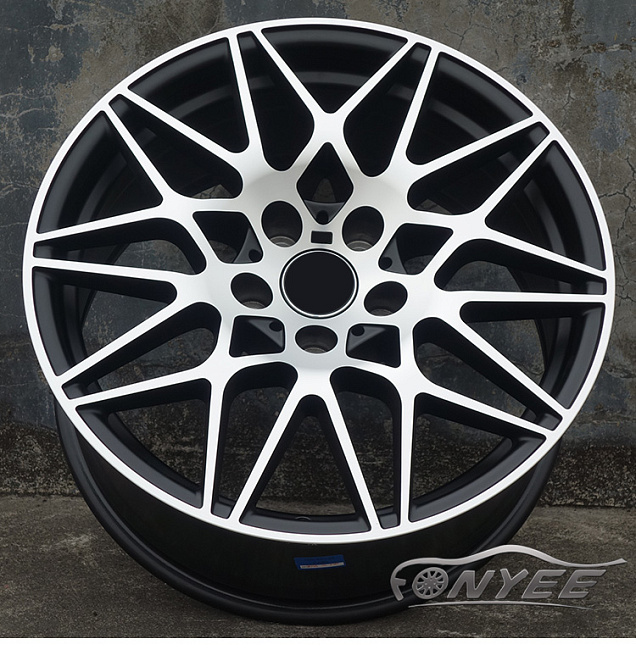 картинка Новые диски BMW AG MGT R18 5x120 ET25 J9,5 черный мат + серебро магазин  StreetTuning 