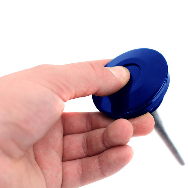 картинка Спортивные нажимные замки капота Epman, цвет синий магазин  StreetTuning 