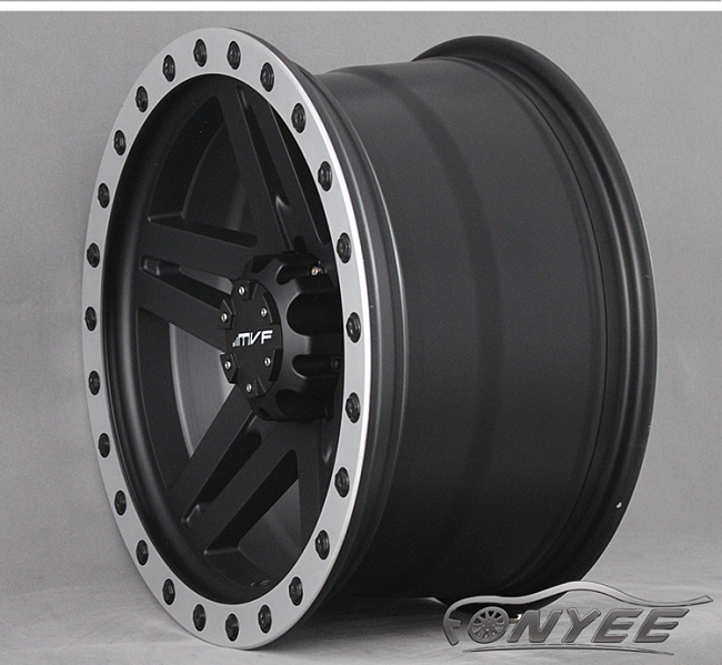 картинка Новые диски MVF-957 R17 5X127 ET-12 J8,5 черный мат + серебро болтики магазин  StreetTuning 