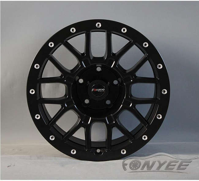 картинка Новые диски R wheels R17 6X139,7 ET-5 J9 черный магазин  StreetTuning 