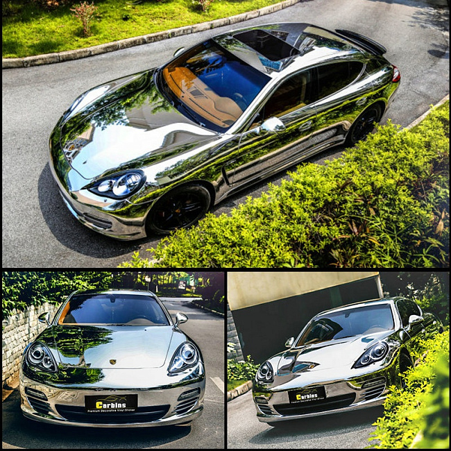 картинка Пленка виниловая Carbins хром серебро магазин  StreetTuning 