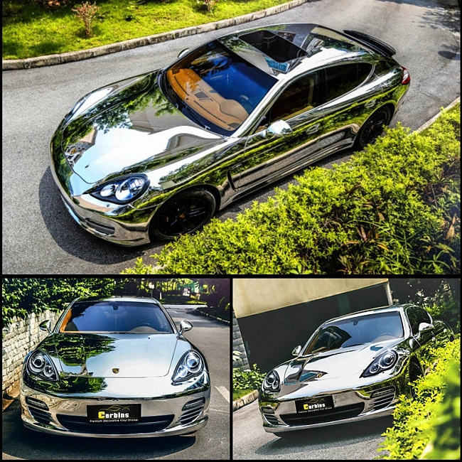 картинка Пленка виниловая Carbins хром серебро магазин  StreetTuning 