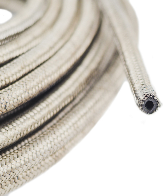 картинка Маслобензостойкий армированный шланг в металлической оплетке AN6 магазин  StreetTuning 