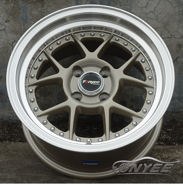 картинка Новые диски Fonyee R15 4x100 ET15 J8 серый + полированная полка магазин  StreetTuning 
