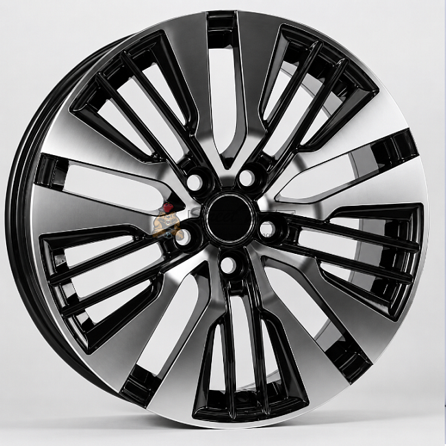 картинка Диски  ANZOO AUTOPARTS JT090 R18 J8 ET42 5X114,3 black + polished магазин  StreetTuning 