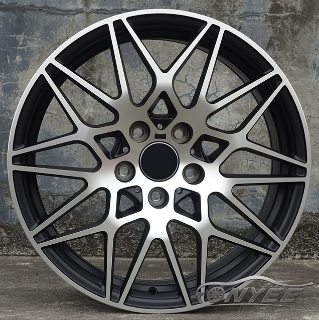 картинка Новые диски BMW AG MGT R18 5x120 ET25 J9,5 черный мат + серебро магазин  StreetTuning 