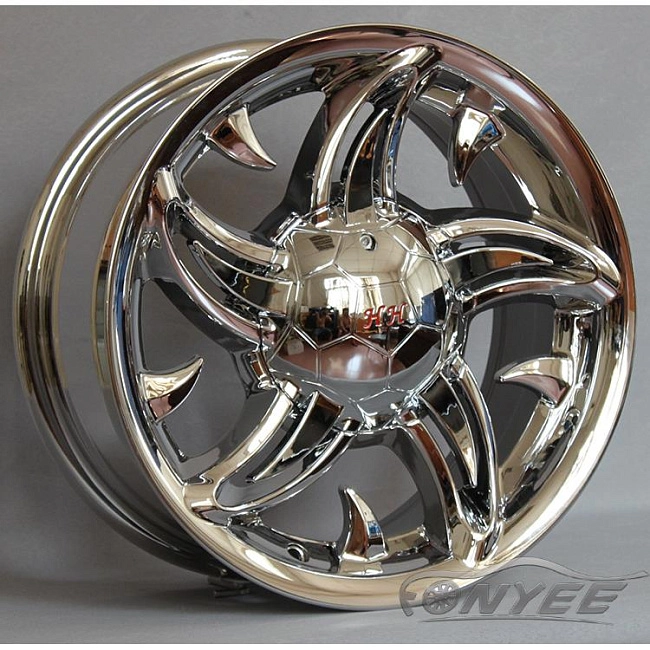 картинка Эксклюзивные диски HH R14 ET25 4x100/114,3 J6,5 хром золото магазин  StreetTuning 