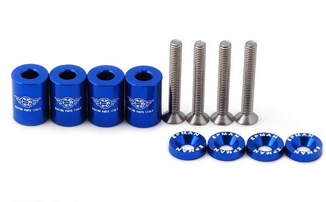 картинка Проставки под капот Epman, синие магазин  StreetTuning 