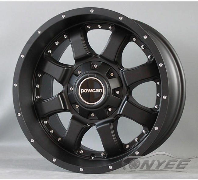 картинка Новые диски Powcan R17 J9 ET0 6x139,7 черный мат магазин  StreetTuning 