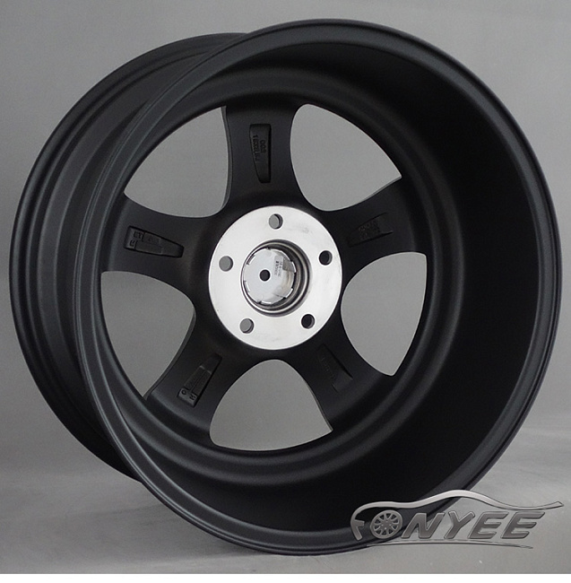 картинка Новые диски JNC 017 R18 5X114,3 ET20 J8,5 черный мат + полированная полка магазин  StreetTuning 