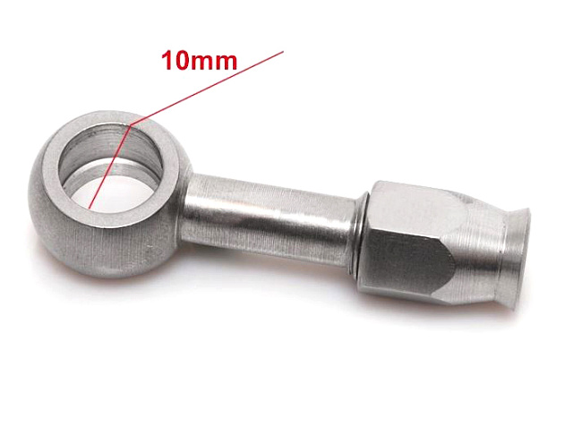 картинка Банжо-фитинг тормозной AN3 0 градусов d10.2 магазин  StreetTuning 