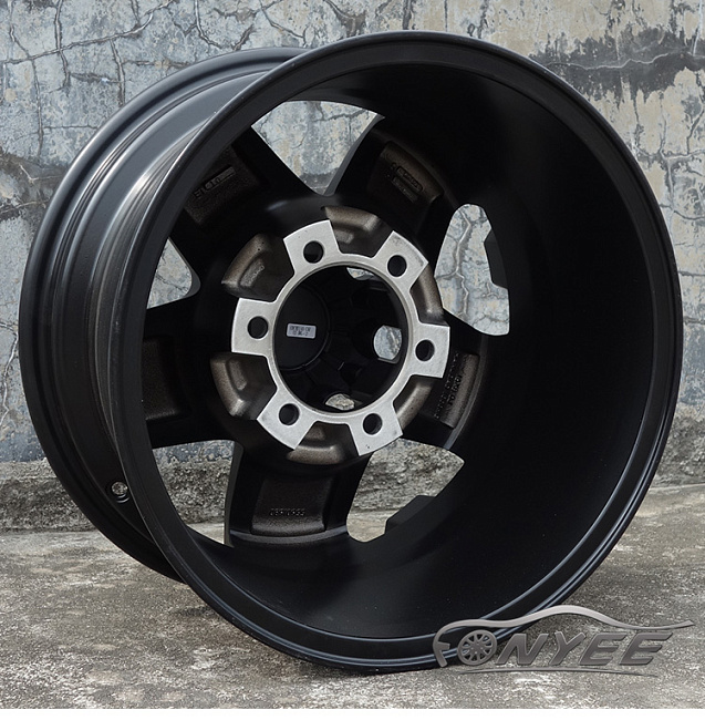 картинка Новые диски HB wheels R16 6X139,7 ET10 J8 черный мат магазин  StreetTuning 