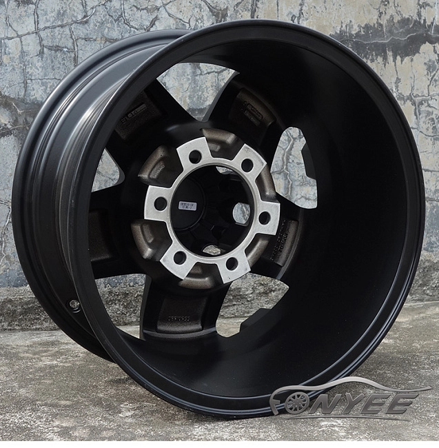 картинка Новые диски HB wheels R16 6X139,7 ET10 J8 черный мат магазин  StreetTuning 