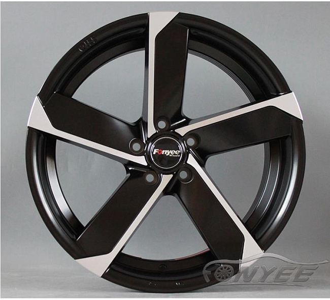 картинка Новые диски Fondmetal 7900 R19 5x112 ET35 J8,5 черные + серебро магазин  StreetTuning 