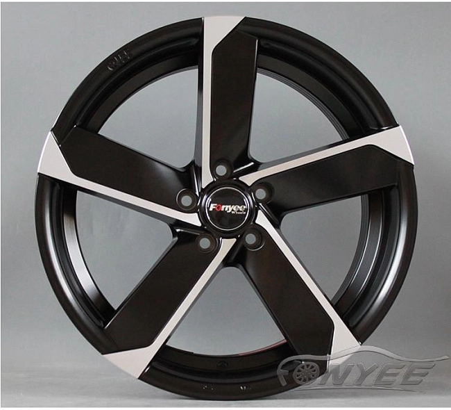 картинка Новые диски Fondmetal 7900 R19 5x112 ET35 J8,5 черные + серебро магазин  StreetTuning 