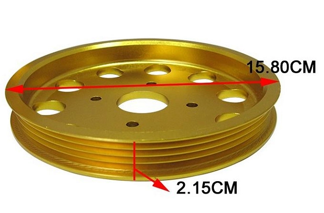 картинка Облегченные шкивы для Nissan Skyline R32,R33,GTR34 золотой магазин  StreetTuning 