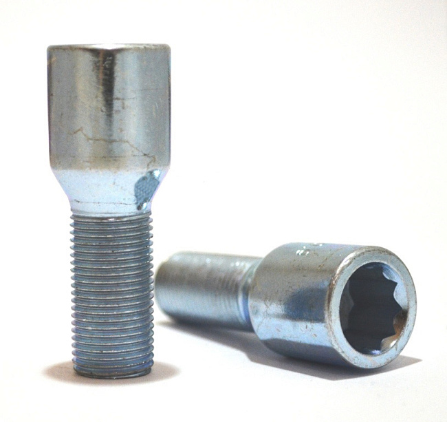 картинка Болт Starleks М12х1,25, высота 28 мм,конус, Dголовы 20мм, 10 лучевая звезда, цинк (VST20B28) магазин  StreetTuning 