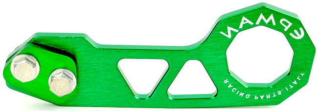 картинка Буксировочная петля Epman зеленая, задняя магазин  StreetTuning 