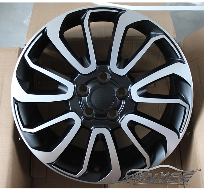 картинка Новые диски Range Rover Autobiography Wheels HSE Sport R22 5x120 ET45 J10 черный мат + серебро магазин  StreetTuning 