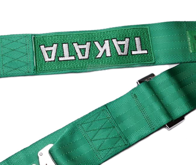 картинка Ремень безопасности 6-ти точечный TAKATA Style, зеленый магазин  StreetTuning 