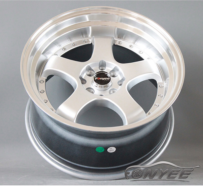 картинка Новые диски JNC 017 R17 4X100 ET20 J9 серебро + полированная полка магазин  StreetTuning 