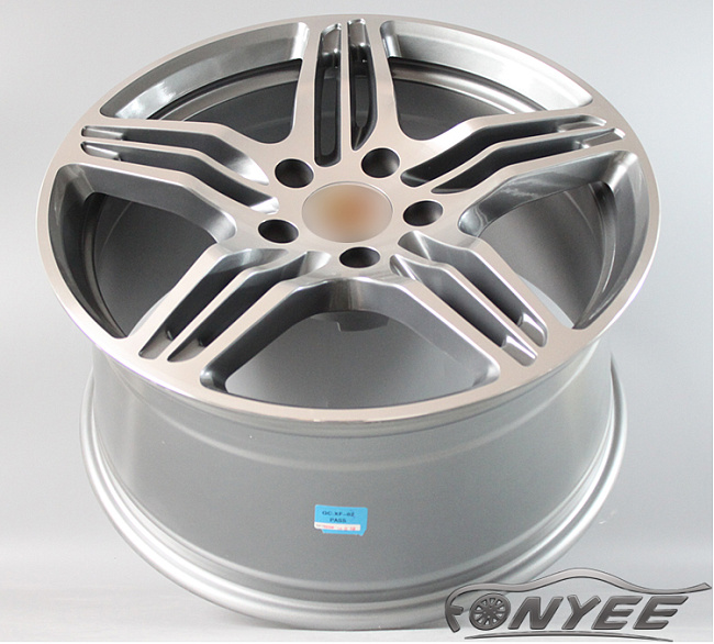 картинка Новые диски Porsche Cayman Wheels R19 5x130 ET46 J9,5 серый + серебро магазин  StreetTuning 