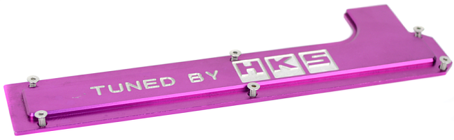 картинка Крышка свечей зажигания HKS style для Mitsubishi с мотором 4G93,4G92,4G91, фиолетовая магазин  StreetTuning 