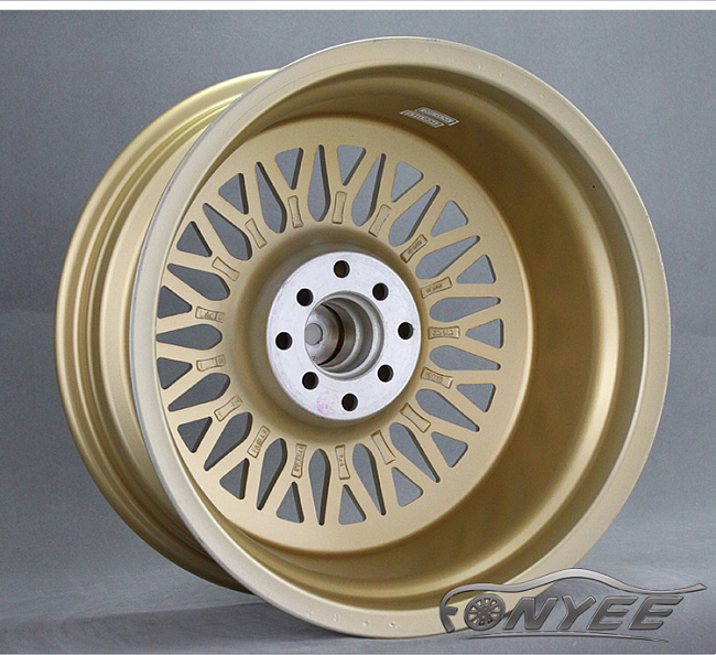 картинка Новые диски BBS RS R17 5X100/5X114,3 ET35 J7,5 золото + хром полка магазин  StreetTuning 